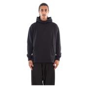 Y-3 Svart Oversized Hoodie med Fickor Black, Herr