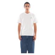 Lacoste Vit Croc Tee Klassisk Stil White, Herr