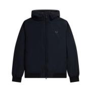 Fred Perry Vadderad huva Brentham jacka Black, Herr