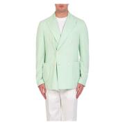 Circolo 1901 Pastel Double-Breast Blazer Green, Herr