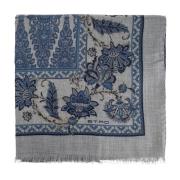 Etro Halsduk med tryck Blue, Herr