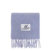 Marni Ullscarf med logotyp Blue, Dam