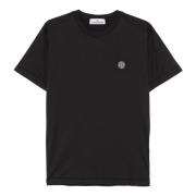 Stone Island Avslappnad Bomull T-shirt Black, Herr