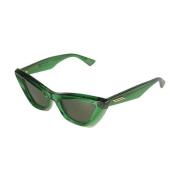 Bottega Veneta Stilren BV Modell Solglasögon Green, Unisex