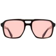 Cutler And Gross Svarta Acetatsolglasögon Black, Unisex