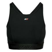 Tommy Hilfiger Essential Mid Int Tape Bra T-Shirt Black, Dam