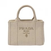 Prada Vintage Pre-owned Canvas totevskor White, Dam