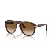 Persol Retro Runda Solglasögon Brown, Unisex