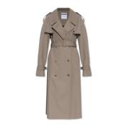 Moschino Trenchcoat med fickor Beige, Dam