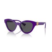 Versace Stiliga Sole Solglasögon Purple, Unisex