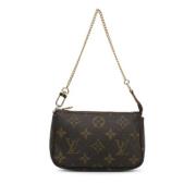 Louis Vuitton Vintage Pre-owned Canvas handvskor Brown, Dam