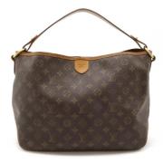 Louis Vuitton Vintage Pre-owned Canvas axelremsvskor Brown, Dam