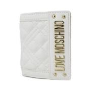 Love Moschino Liten Polyuretan Plånbok Kollektion Vår/Sommar White, Da...