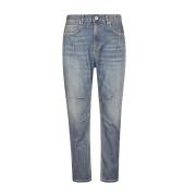 Eleventy Stretch bomull denim trötthet byxor Blue, Herr