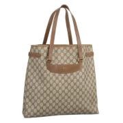 Gucci Vintage Pre-owned Laeder totevskor Beige, Dam