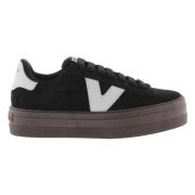 Victoria Barcelona Deportivo Serraje Sneakers Black, Dam