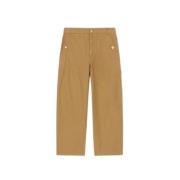 Kenzo Modern Cropped Byxor Brown, Dam