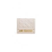 Love Moschino Faux Leather Liten Plånbok Kollektion Beige, Dam