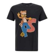 Paul Smith Svart Teddy T-shirt med Logotyptryck Black, Herr