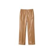 Twinset Fejk läderbyxor Beige, Dam