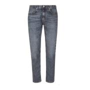 Eleventy Stretch Denim 5-Fickbyxor Blue, Herr