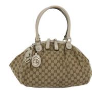 Gucci Vintage Pre-owned Canvas gucci-vskor Beige, Dam