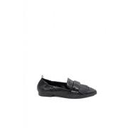 ASH Klassisk fransad loafer sko Black, Dam