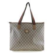 Gucci Vintage Pre-owned Canvas handvskor Beige, Dam