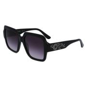 Karl Lagerfeld Svarta Acetat Solglasögon Black, Dam