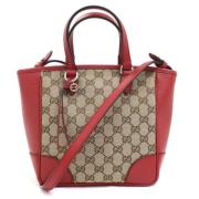 Gucci Vintage Pre-owned Canvas gucci-vskor Beige, Dam