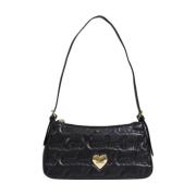 Love Moschino Snygg Polyuretan Handväska Damkollektion Black, Dam