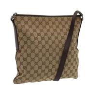 Gucci Vintage Pre-owned Canvas gucci-vskor Beige, Dam