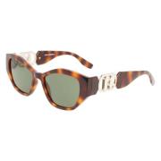 Karl Lagerfeld Brun gradient solglasögon Brown, Dam