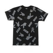 HUF Mönstrad Tee X Playboy Svart T-shirt Black, Herr