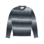 Études Moondog Black Grey Sweater med Skuggbroderi Multicolor, Herr