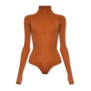 Alaïa Body med hög hals Brown, Dam