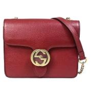 Gucci Vintage Pre-owned Laeder gucci-vskor Red, Dam