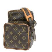 Louis Vuitton Vintage Pre-owned Canvas axelremsvskor Brown, Dam