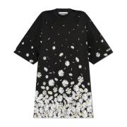 Moschino Klänning med blommönster Black, Dam