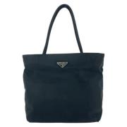 Prada Vintage Pre-owned Canvas prada-vskor Black, Dam