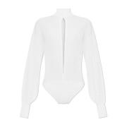 Alaïa Ull bodysuit Beige, Dam