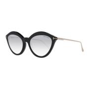 Tom Ford Kvinnors Cat Eye Gradient Solglasögon Black, Dam