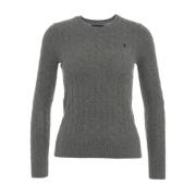 Polo Ralph Lauren Grå Stickat Aw24 Damkläder Gray, Dam