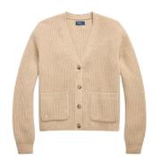 Polo Ralph Lauren Ficka Cardigan Tröja Beige, Dam