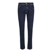 Jacob Cohën Blå Jeans för Män Aw24 Blue, Herr