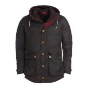 Barbour Modern vaxad bomullsparka Green, Herr