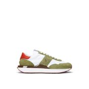 Polo Ralph Lauren Vita/Gröna Sneakers med Gummisula Multicolor, Herr