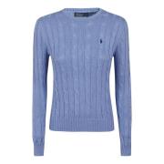 Polo Ralph Lauren Blå Tröja Dammode Ss24 Blue, Dam