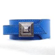 Hermès Vintage Pre-owned Laeder armband Blue, Dam