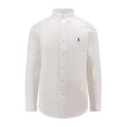 Polo Ralph Lauren Vit Stretch Bomull Slim Fit Skjorta White, Herr